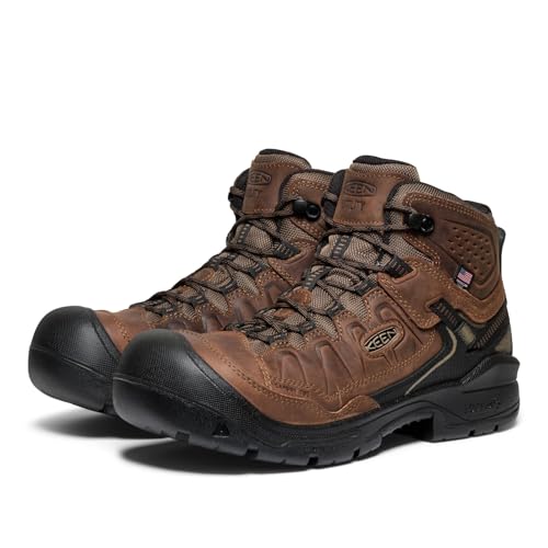 KEEN Utility Men's Targhee 4 Mid Height Composite Toe American Built Waterproof Durable Construction Work Boots4