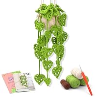 Ruasol Häkelset für Anfänger, Amigurumi-Häkel-Starter-Kits mit Schritt-für-Schritt-Video-Anleitungen, Starterpaket zum Stricken von hängenden für Anfänger-Dekoration