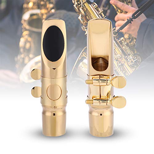 Tomotato EB Alto Sax 6C Mouthpiece, Professional Brass Saxophone Mouthpiece with Stable Pads for Beginners, Saxophone Accessory for Musicians and Students