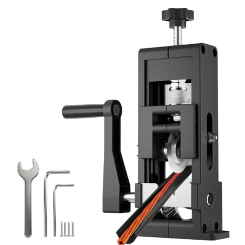 Kabelschälmaschine 1–25mm, Kabelabisoliermaschine mit Handkurbel & Bohrer Kompatibel, Einstellbare Klingen, Kabel Abisolierer Maschine, Kabelschälmaschine Elektrisch für Recycling