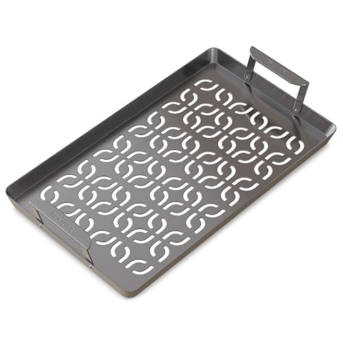 Traeger Grills BAC610 ModiFIRE Stainless Steel Fish & Veggie Grill Tray – Durable Grill Grate Accessory for Outdoor Grills, Ideal for Small Foods like Shrimp, Vegetables, and Meatballs - image 1