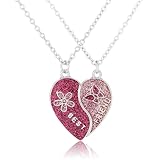 LACHT 1 Set Freundschaftskette, Freundschaftskette Für 2 Mädchen, Freundschaftsketten, Magnetisch, Mit Best Friend Gravur, Für Beste Freunde, Tägliches Tragen