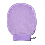 Exfoliating Glove for Body Shower Scrubber Exfoliator Dead Skin Remover Korean Kessa Glove Reusable,Natural Purple(1 Pack)