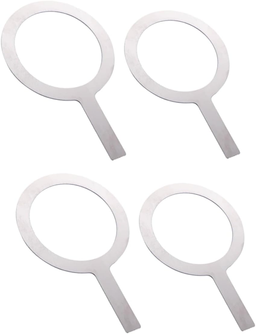 UPKOCH 36pcs Stainless Steel Baking Cup Handle Scald Coffee Cup Rims for Tea Dessert Shops Food- Material Lightweight for Cafe and Restaurant Use