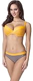 Feba Figurformender Damen Push Up Bikini F02 (Muster-341, Cup 75G / Unterteil 38)