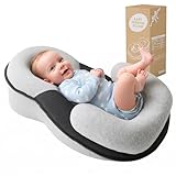 Kaatnii Tummy Time Pillow Baby Lounger Pillow Reduce Spit-Up Anti Overflow Design for Baby Comfort and Feeding Support