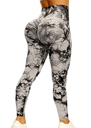 Y-Blue Scrunch Butt Lifting Leggings For Women High Waist Tummy Control Workout Seamless Gym Pants Yoga Pattern Tights #TOP6