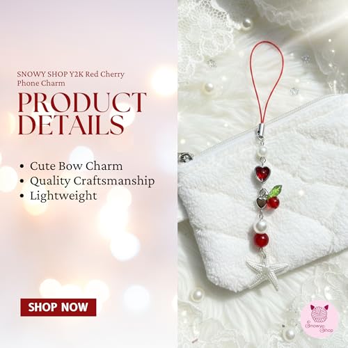 Image of SNOWY SHOP Korean Silver Bow Phone Charm - Cute Heart & Starfish Pendant | Aesthetic Korean Mobile Chain, Bag Hanging & Keychain Jewelry for Girls & Women