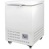 Bonxrdun -86℃ 58L Lab Freezer, Ultra Low-temp Lab Refrigerators, -40℃~-86℃ Temp Range with LED Display, Freezer for Sample, Vaccine Storage