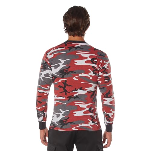 Image of Rothco Long Sleeve Camo T-Shirt | Rugged Camouflage Crew Neck T Shirt, Comfortable Casual Tee for Men & Women
