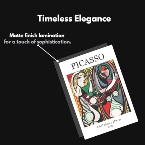 Image of Pablo Picasso Poster | Pablo Picasso Paintings Polaroids | Aesthetic 15 Mini Posters (8.6 x 6 cm) | Posters of Picasso's The Old Guitarist, The Weeping Woman, Girl Before Mirror and more | Picasso Poster