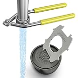 304 Stainless Steel Aerator Key,Faucet Aerator Removal Tool, Faucet wrench with Aerator Shell Removal Tool.