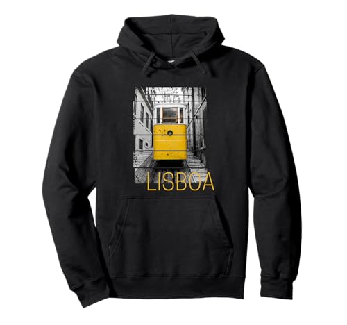 Lissabon Portugal Retro Tram Vintage Urlaub Souvenir Pullover Hoodie