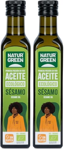 NaturGreen Aceite de Sésamo Bio de Primera Presión (502278), 250 Mililitros (Paquete de 2)