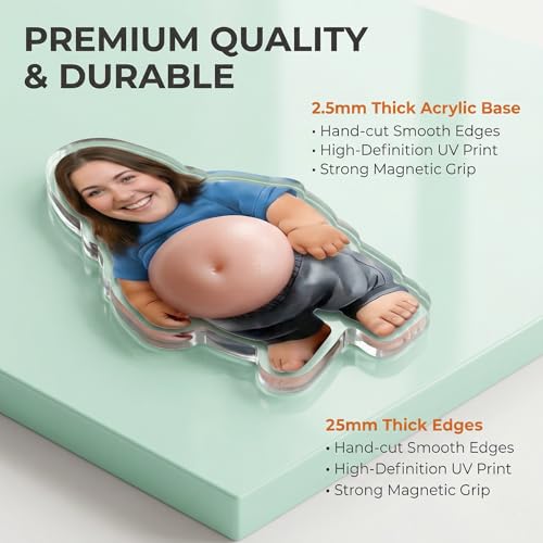 Imanes Decorativos Personalizados con Barriga Suave y Forma de Corazón miniatura 6