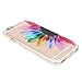 iPhone 6 Case, iPhone 6s Case, JAHOLAN TPU Silicone Gel Soft Bumper Clear Case Cover for Iphone 6 6S (Half Sunflower)