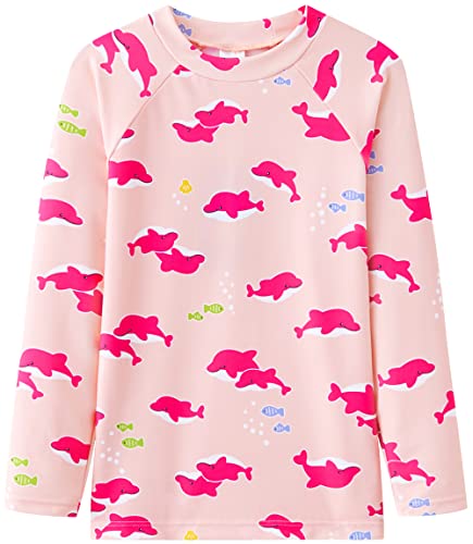 Image of UMELOK Toddler and Little Girls Rash Guard Sets with Bikini Bottom Swimwear | UPF 50+ Sun Protection