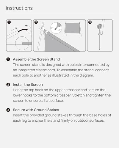 XGIMI 2025 Neue Outdoor-tragbare Projektorleinwand 70 faltbar & leicht – Camping/Garten kompatibel mit MoGo 3 Pro/Halo+/Elfin Flip/Horizon Ultra Langdistanz-Projektoren | HD/4K HDR10+