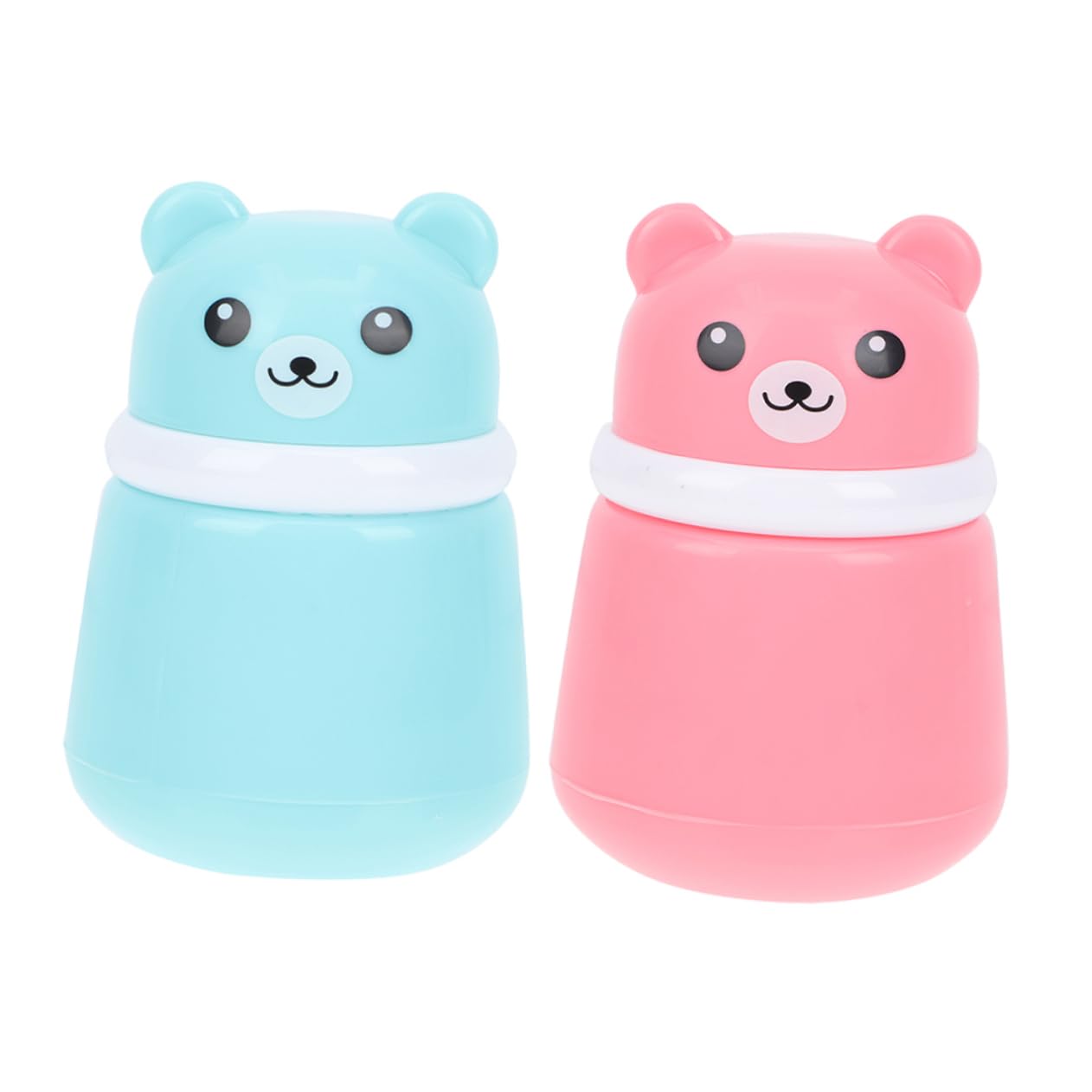 Homoyoyo Travel Baby Powder Puff 2pcs Baby Powder Case Soft Sponge Puff for Bath Time Non-Fade Sturdy Pink Blue
