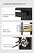 Goldenwarm Black Exterior Door Lock Set, Front Door Lock Set with Deadbolt, Square Contemporary Matte Black Front Door Lock Sets, Heavy Duty Zinc-alloyed Exterior Door Handle (1 Pack)