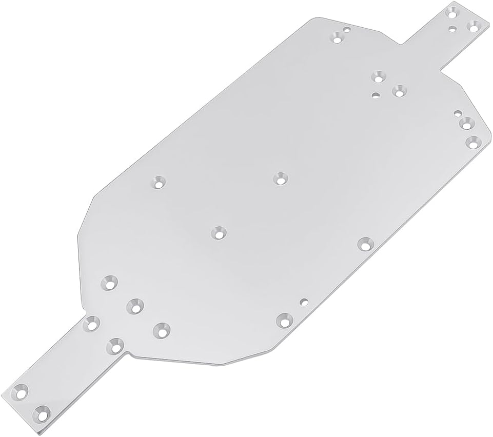 Metal Chassis Guard Plate with Reinforcement Stiffener for MJX 1/14 14209 14210 RC Car Accessories High Speed Remote Control Car Upgrade Parts, Silver
