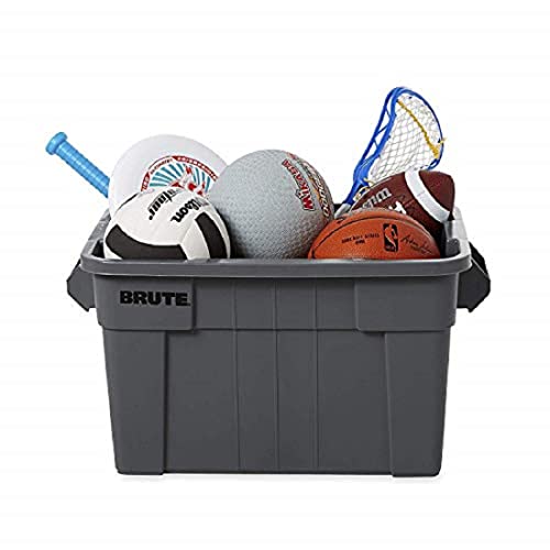 Rubbermaid Commercial Products Brute Tote Storage Container With Lid, 20- Gallon, Gray (Fg9S3100Gray) #TOP4