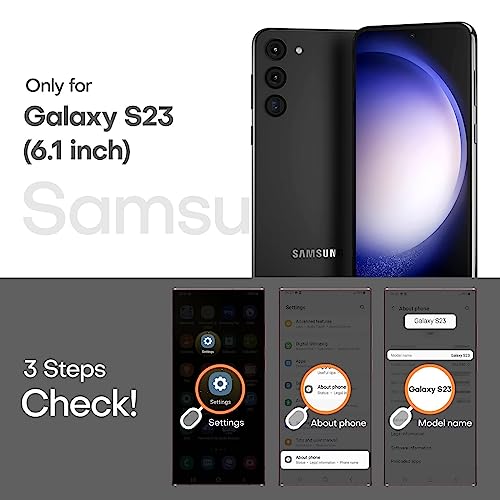 Image of TOCOL for Samsung Galaxy S23 Case, [Upgraded Full Camera Protection] [Military Grade Drop Tested] Translucent Matte Hard Back, Non-Slip Case for S23 6.1'', Dark Blue