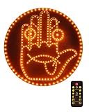 Luz de Dedo para Coche y Luz de Gesto para Expresarse, 2 en 1 Parpadeante