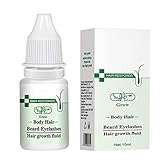 Nasoalne Solución nutritiva para el Cabello | Spray para el Crecimiento del 10 ml Hecho con Aceite raíz Jengibre, sésamo Negro, extracto Ginseng - Spray espesante para el Cabello