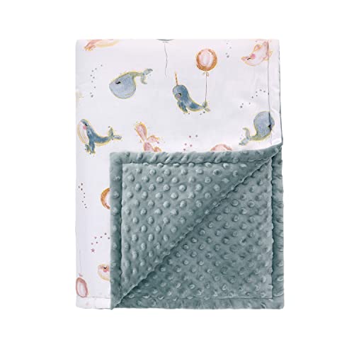 amo nenes Couverture Douillette pour bébé Couverture Chaude pour l'hiver Couverture en Coton à Trois Couches Couverture pour bébé Couverture de Poussette Couverture pour Nouveau 110 x 140 cm Baleine Cover