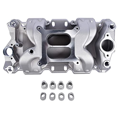 Image of Intake Manifold Replacement for SBC Chevy 350 Small Block 22026 82026 52026 | Aluminum Dual Plane Air Gap