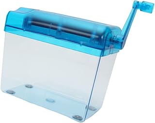 MAGICLULU 1Pc Triturador De Papel Manual Pequeno Triturador De Papel Triturador Manual Cortador Portátil Material De Escritório Triturador Portátil De Escritório Material Escolar Estudantes