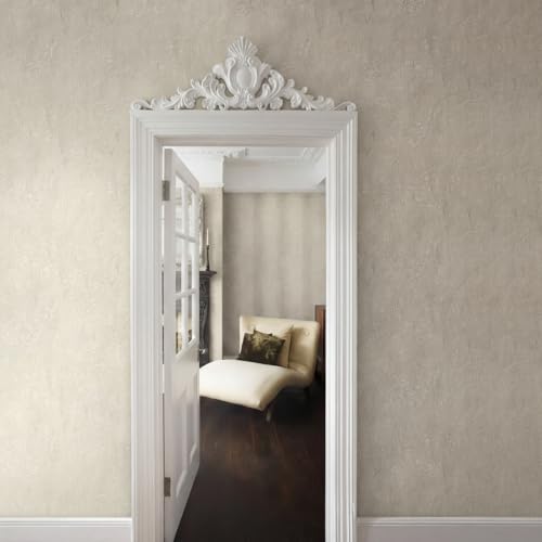 Sintuff 16\" W x 47\" H x 2\" P Door Frame Molding Pediment Over Door Large PU Window Frame Decor French Country Decoration for Home Living Room Entryway Wall Art - Thumbnail 6