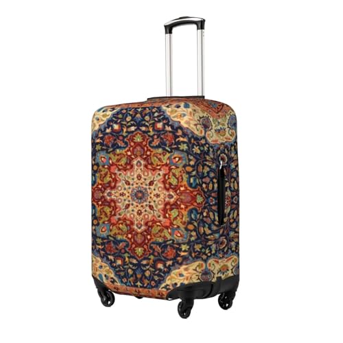 Oriental Persian Turkish Carpet Pattern Luggage Cover, Protective Washable Suitcase Cover - Travel High Elastic Fibers Suitcase Protector Fits Medium2