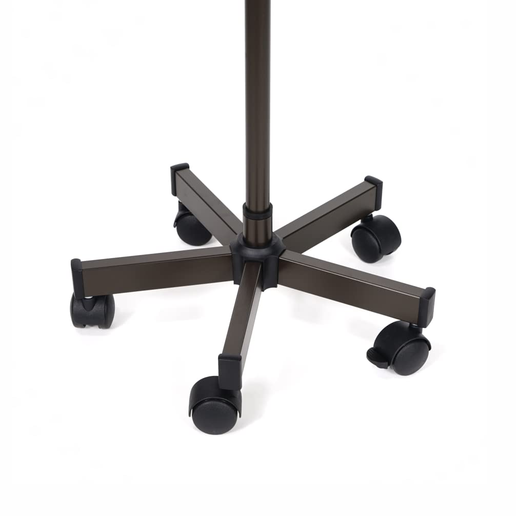 FLUHR DISPLAYS stojak na kartki pocztowe w kolorze brązu, stojak do sprzedaży z 60 przegródkami, stojak na karty DIN A6 (105 x 148 mm), obrotowy stojak na karty w formacie pionowym i poziomym