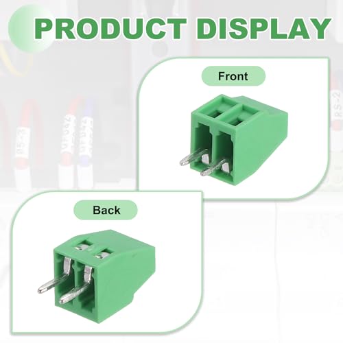 Bornier à vis 2 broches de 3.5mm pour montage PCB sûr 300V 10A pas de bloc de connexion - 4