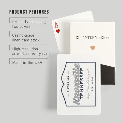 Baraja de Póker Knoxville Tennessee Azul 52 Cartas miniatura 3
