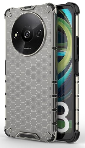 Image of Glasgow Back Case Cover Compatible with [ Mi Redmi A3 4G / Poco C61 4G ] (Stylish Design) - Black