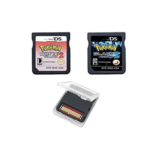 DS pkmn Games, 2-Pack Black 2 and White 2. Compatible NDS DSL DSi XL 3DS 2DS.