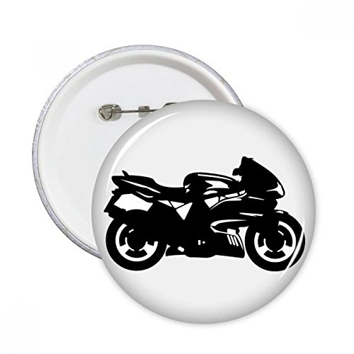 Badge moto illustration mécanique noir bouton décoration vêtements taille XXL