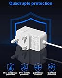 Binamao 12V 1.25A 15W Power Supply Charger Compatible with Echo Dot (3rd/4th/5th Gen) Echo Dot with 3/4 Gen Echo Dot Kids Edition 3/4 Gen Echo Show 5 (1/2Gen) Echo Spot Fire TV Cube, 1.5M Cord - White - Image 5