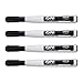 Expo Magnetic Dry Erase Markers with Eraser, Fine Tip, Black, 4 Count