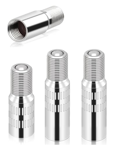 JUKOTA 2pcs 27mm+2pcs 39mm adaptador valvula moto，Adaptador de Válvula Antirretorno de Inflado para Patinetes Eléctricos | Prolongador/Alargador Universal Bicicletas, Accesorios Inflador Patinete
