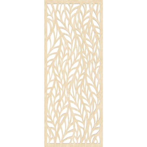 Image of Ortonville Decorative Pierced Fretwork Wood Wall Panels, 25 3 /8 inchW x 64 3 /8 inchH x 3 /8 inchT, Birch