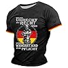 Casual Comfortable Sporty Crew Neck Short Sleeve T-Shirt for Men in European and German Print, black, 3XL #1