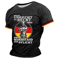 Comfortable fabric - Made of high-quality, soft blend fabric for breathable and comfortable wear all day long 3D print design - Features a unique German graphic print that gives your outfit a stylish and modern touch Versatile - Perfect for casual tr...
