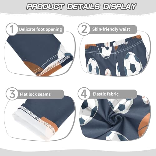 Toddler Girls Leggings Printed Yoga Pants Leggings Basketball Baseball for Kids3