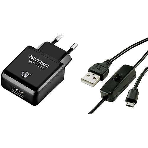 VOLTCRAFT QCP-3000 USM USB Ladegerät Passend für (Entwicklungskits): Raspberry Pi® Ausgangsstrom (max.) 3000 mA 1 x USB