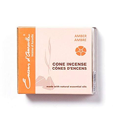 Maroma Eda Cone Incense, Amber Gold, 10 Count #TOP14