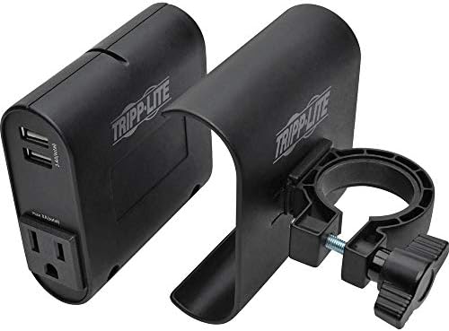 Tripp Lite AC / USB Charging Clip for Display Mounts w/ 2 USB Ports & 2 NEMA 5-15R Outlets, 6ft Power Cord (DMACUSB) image 2